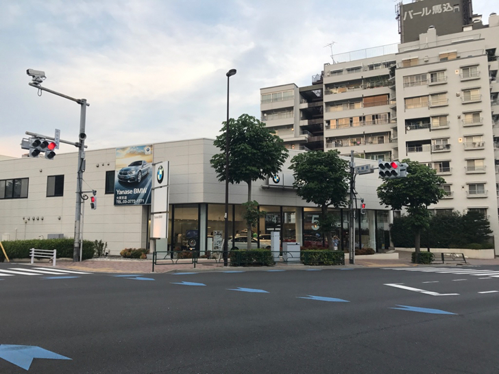 環七ランニングのスタート地点はYanase BMW大田支店前 [日記 2017年7月16日(日)]